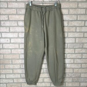 Abercrombie & Fitch Sage Bleach Joggers- Size L